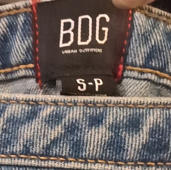 BDG Blue Denim Mini Skirt with Buckle Detail - Picture 3 of 4
